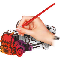 Конструктор Mr.Playwood Евакуатор механічний дерев'яний 10805