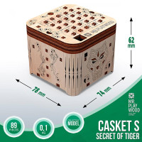 Конструктор Mr.Playwood Скринька Таємниця Тигра механічний дерев'яний 10606 Конструктор Mr.Playwood Скринька Таємниця Тигра механічний дерев'яний 10606