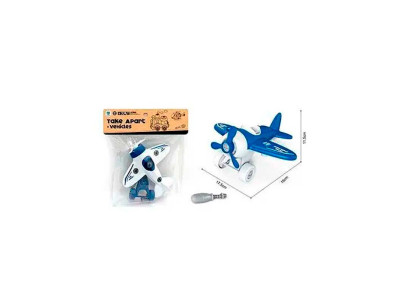 Конструктор з викруткою літак YC426-F/C/J_Blue-White Конструктор з викруткою літак YC426-F/C/J_Blue-White