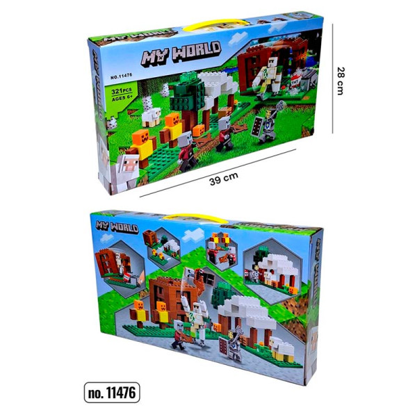 Конструктор блоковий My World пластиковий 11476A Конструктор блоковий My World пластиковий 11476A