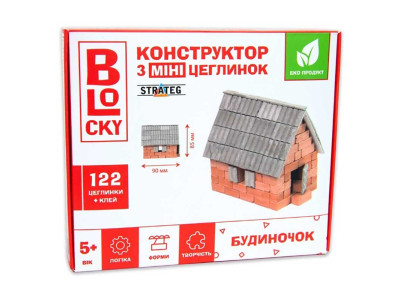 Будівельний набір для творчості з міні-цеглинок BLOCKY Будиночок Strateg 31023