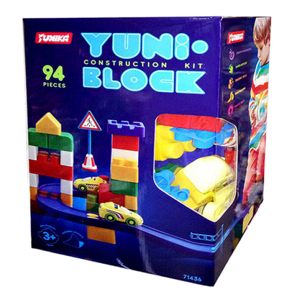 Конструктор дитячий "YUNI-BLOK" 94 елементи Юника 71436 Конструктор дитячий "YUNI-BLOK" 94 елементи Юника 71436
