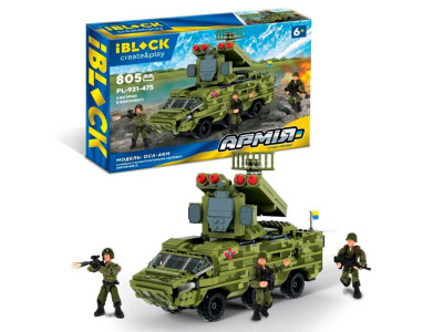 Конструктор IBLOCK арт. PL-921-475 (6шт) Армія ОСА-AKM 805 дет. 3 фиг у PL-921-475