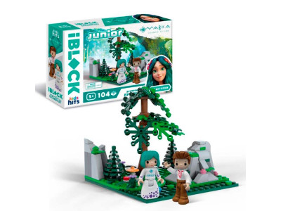 Конструктор Kids hits IBLOCK JUNIOR МАВКА 104 деталей з 2 фігурками і наліп PL-921-520