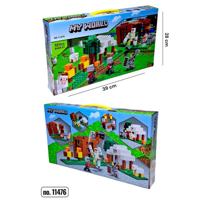 Конструктор блоковий My World пластиковий 11476A