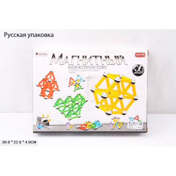 Конструктор магнітний 42 дет. AQ-601 Конструктор магнітний 42 дет. AQ-601