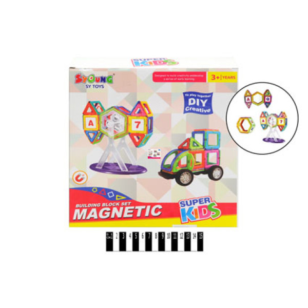 Магнітний конструктор 56 деталей 6015 Магнітний конструктор 56 деталей 6015