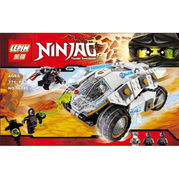 Конструктор LEPIN NINJAGO BLACK 371 деталь 06040 Конструктор LEPIN NINJAGO BLACK 371 деталь 06040