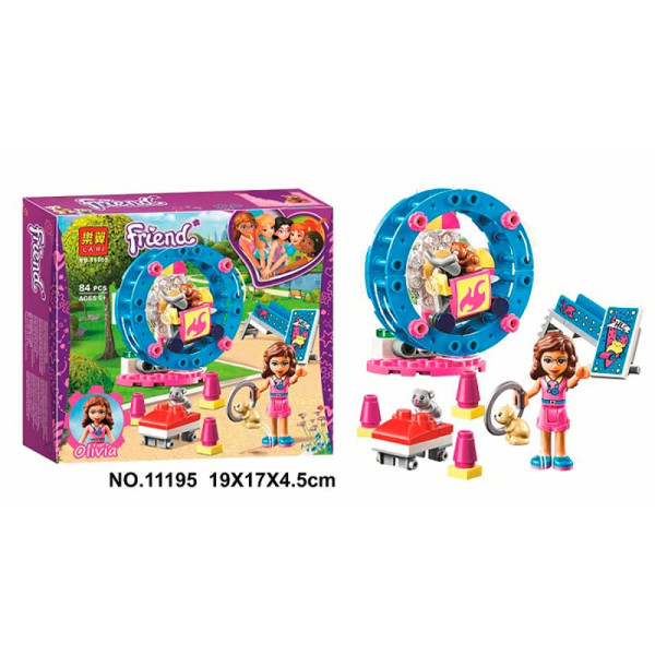 Конструктор FRIENDS "Ігровий майданчик для хом'ячка Олівії" 84 елементи 11195 Конструктор FRIENDS "Ігровий майданчик для хом'ячка Олівії" 84 елементи 11195