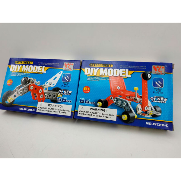Конструктор метал "Diy model" (3 види) WC28-ABCD