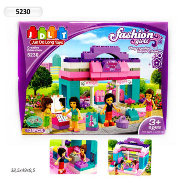 Конструктор JDLT Подружки 125 деталей 5230