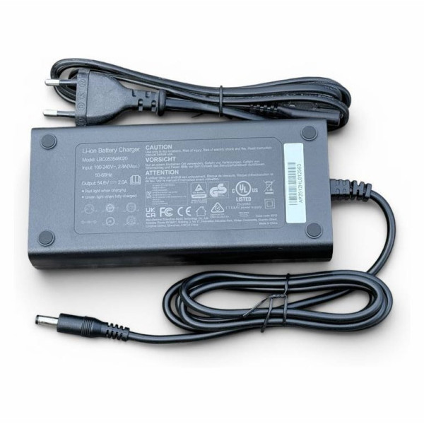 54.6 Volt 2.0 A Coaxial Lithium Battery Charger for Electric Scooters X8