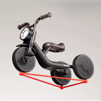 Триколісний велосипед Kidy Go HQ66-2 black Триколісний велосипед Kidy Go HQ66-2 black