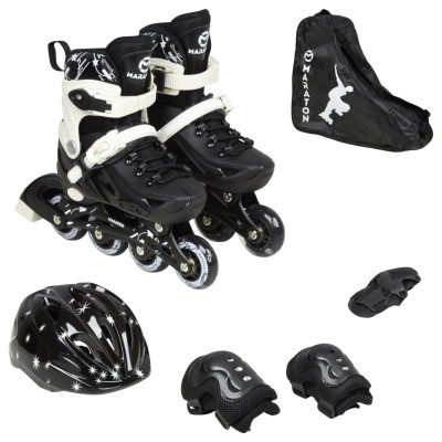 Набір Ролики Vega S(31-34) black, Black Набір Ролики Vega S(31-34) black, Black