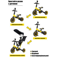Біговел Tri-cycle 5in1 Versa navy, 1 кор. (2 шт)