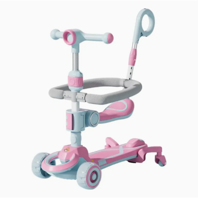 Самокат CITY LINE 4in1 Baby Care 388, 1 кор. 6 шт. (Розовый 2 , Голубой 2 , Оранжевый, Зеленый )