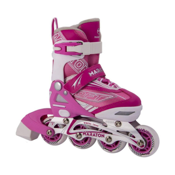 Ролики Maraton Soft L(39-42) pink, 1 кор. (6 пар) pink