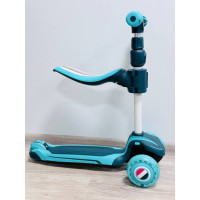 Самокат-Товкар Maraton Flex blue-green, 1 шт