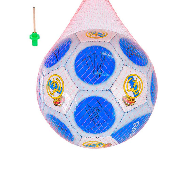 М'яч футбольний №5 270 грам PVC голка+сітка YW0243_Blue