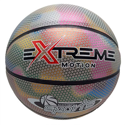 М'яч баскетбольний Extreme Motion №7 500 грам BB2208_Silver