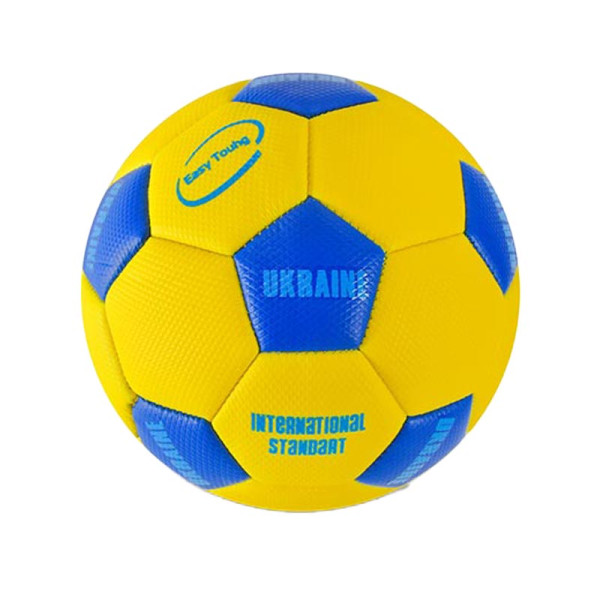 Мяч футбольний №2 PU 140 грам MIX 2 кольори з сіткою та голкою FB24502_Yellow