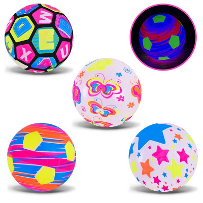 М'яч гумовий 22 см 70 грам світиться PB25108 М'яч гумовий 22 см 70 грам світиться PB25108