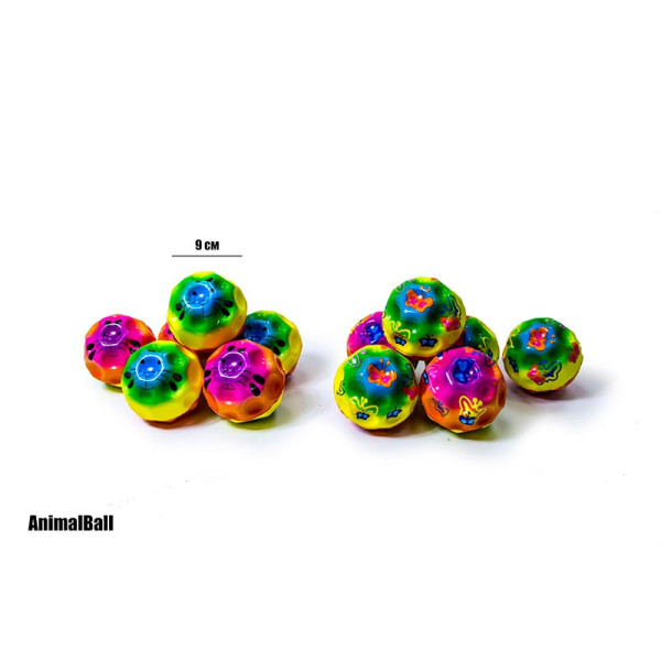 Мячик Moon Ball 9 см з принтом Animal