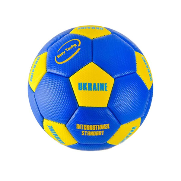 Мяч футбольний №2 PU 140 грам MIX 2 кольори з сіткою та голкою FB24502_Blue
