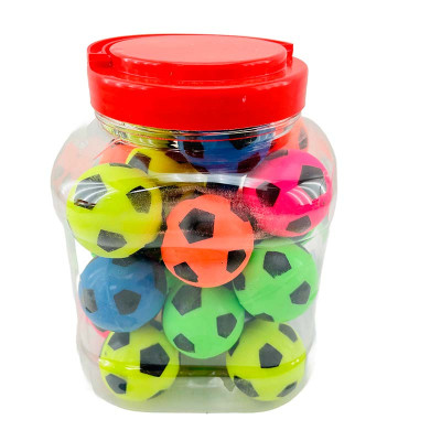 Стрибунці гумові в вигляді футбольного м'яча 45 мм K018 Стрибунці гумові в вигляді футбольного м'яча 45 мм K018