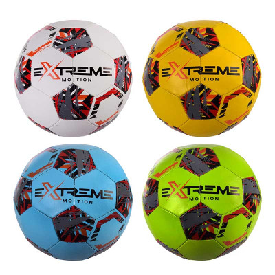 М'яч футбольний Extreme Motion №5,PAK PU,410 гр,маш.зшивання,камера PU,MIX FP2102