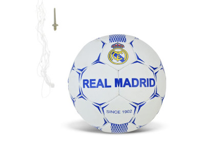 Мяч футбольний REAL MADRID №5 PU 420 гр сітка+голка FP089