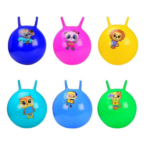 М'яч для фітнесу CB6501 (60шт) ріжки 65 см 500 грам 6 кольорів CB6501