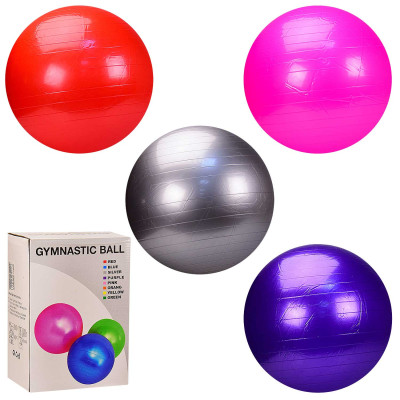 М'яч для фітнесу CO1204(20шт) 95 см 1200 грам в коробці 4 кольори CO1204