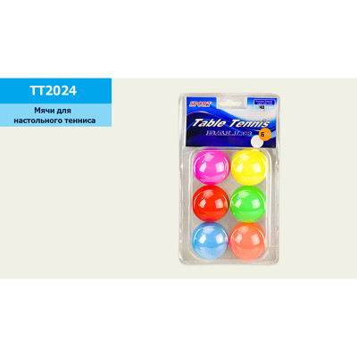 Тенісні мячі кольорові6 штук TT2024 Тенісні мячі кольорові6 штук TT2024