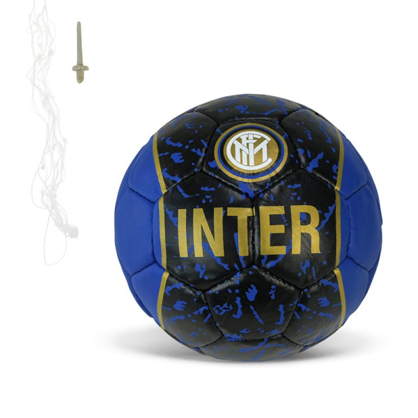 Мяч футбольний INTER №5 PU 420 гр сітка+голка FP084 Мяч футбольний INTER №5 PU 420 гр сітка+голка FP084