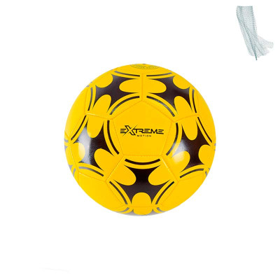 М'яч футбольний №4 PVC 200 грам сітка+голка FB2431_Yellow М'яч футбольний №4 PVC 200 грам сітка+голка FB2431_Yellow