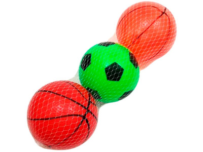 Набір дитячих м'ячів "Спорт" 3 в 1 YT017-019_Red-Orange-Green