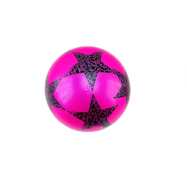 Мяч гумовий 9" із малюнком зірки RB20302_Pink