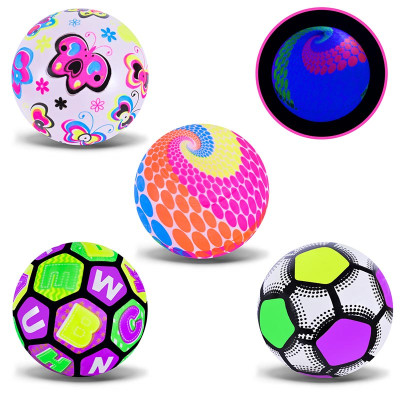 М'яч гумовий 22 см 70 грам світиться PB25109 М'яч гумовий 22 см 70 грам світиться PB25109
