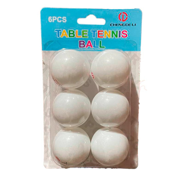 Набір Мячиків для тенісу ABS 6 штук TB2619_White