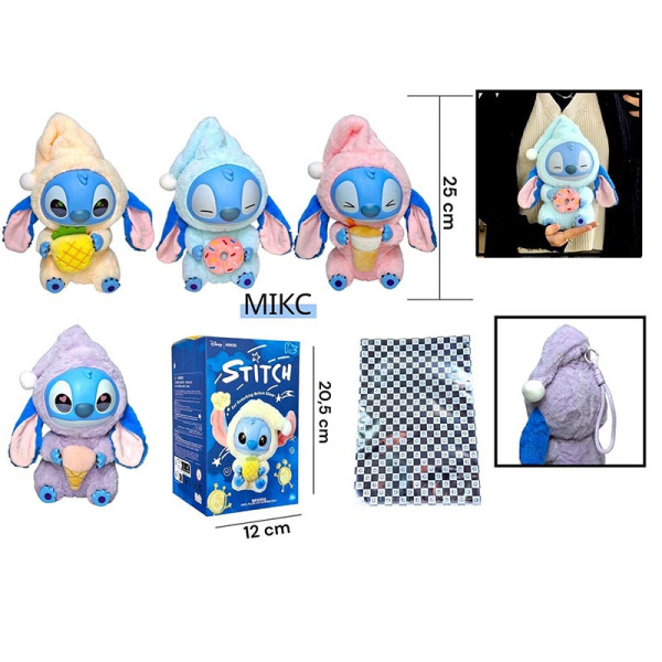 М'який брелок Стіч з ковпаком 20 см Stitch_0002