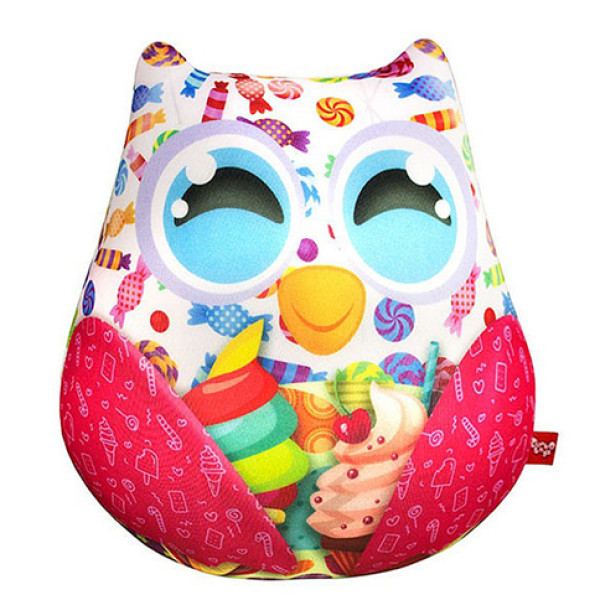 Подушка антистрес Сова з цукерками 23*24 см DT-ST-01-40