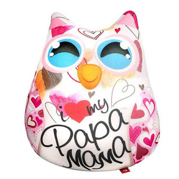 М'яка іграшка-антистрес Сова (тато мама) 23*24 DT-ST-01-41