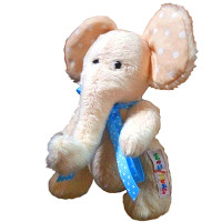 М'яка іграшка ручної роботи "Слоненя" шарнірний А027