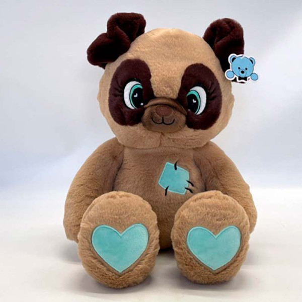 Мяка іграшка собака флуоресцентне світло 25 см HKF2208