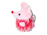 М'яка миша-брелок розмір 10 см X191_Pink-Red