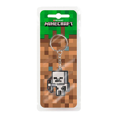 Брелок JINX Minecraft Skeleton Skeleton Sprite Keychain-N/A-Gray JINX-8318 Брелок JINX Minecraft Skeleton Skeleton Sprite Keychain-N/A-Gray JINX-8318