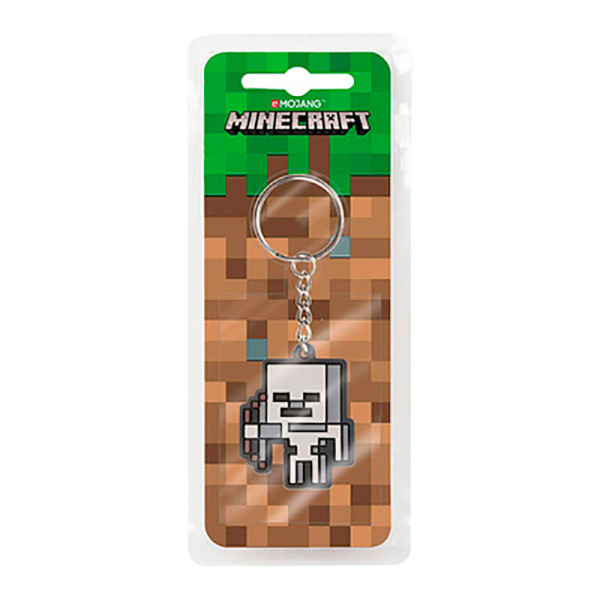 Брелок JINX Minecraft Skeleton Skeleton Sprite Keychain-N/A-Gray JINX-8318 Брелок JINX Minecraft Skeleton Skeleton Sprite Keychain-N/A-Gray JINX-8318