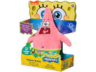 Мяка ігрaшка SpongeBob Exsqueeze Me Plush Patrick Burp зі звуком 2300009647847