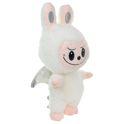 М'яка іграшка Лабубу з крилами 40 см LB15703_White